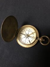 VINTAGE, AUTHENTIC WW-2 BRASS WALTHAM BRAND  U.S. MILITARY COMPASS picture