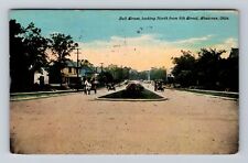 Shawnee OK-Oklahoma, Bell Street, Advertisement, Vintage c1910 Postcard picture