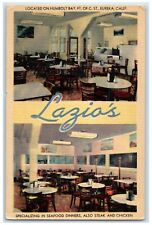 c1950's Lazio's Restaurant Seafood Dinners Eureka California CA Vintage Postcard picture