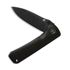 QSP Knives Hawk Liner Lock 131-P2 Knife Black Sandvik Stainless & Ebony Wood picture