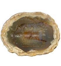 Beautiful Ancient Agate Carved Depiction Of Goddess Anahita And Her 4 Horses picture