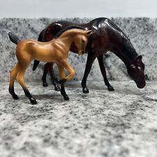 Hartland Plastics Vintage Hard Plastic Horses (1 Foal) Lot Of 2 picture