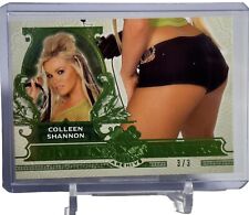 2024 BENCHWARMER EMERALD ARCHIVE COLLEEN SHANNON GREEN BACKS BUTT CARD #3/3 SP picture