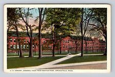 Springfield MA-Massachusetts, US Armory, View From Benton Park, Vintage Postcard picture