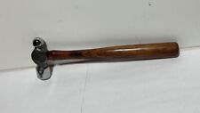 VINTAGE 8 oz forged ball peen hammer restored, new handle, mirror polished picture