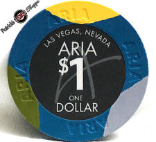 $1 ONE DOLLAR POKER GAMING CHIP ARIA HOTEL CASINO LAS VEGAS NEVADA 2009 NEW picture