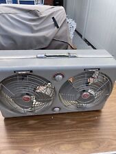 Vintage General Electric Automatic Thermostat Twin-Fan Ventilator. Working picture