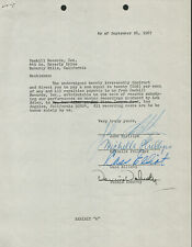 THE MAMAS AND THE PAPAS - DOCUMENT SIGNED 09/26/1967 WITH CO-SIGNERS picture