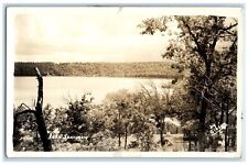 1942 View Of Lake Sparinaw Pryor Oklahoma OK RPPC Photo Posted Vintage Postcard picture