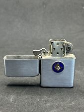 Vintage Zippo Lighter Mason Masonic Enamel Emblem 2032695 3 Barrel 16 Hole READ picture