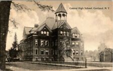 1915. CENTRAL HIGH SCHOOL. CORTLAND, NY POSTCARD v3 picture