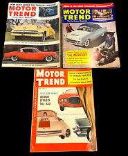 Motor Trend Magazine 1953 1954 Lot of 3 Vintage Car Issues Detroit Styling picture