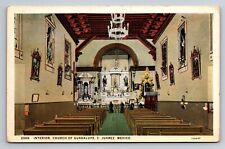 Interior Church Of Guadalupe C. Juarez Mexico Posted 1934 Postcard picture