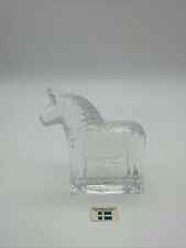 Lindshammar Glass Horse Figurine Handmade In Sweden picture