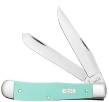 Case XX Knives Trapper Seafoam Green G-10 18100 Stainless Steel Pocket Knife picture