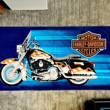 HARLEY DAVIDSON VINTAGE” 2001 Beach Towel 28”x 54” - PERFECT - No flaws picture