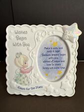 1998 Enesco Precious Moments  Picture Frame ''WISHES BEGIN WITH YOU''. picture