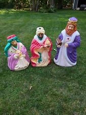 Santa's Best Nativity Christmas Blow Mold 3 Three  Wisemen Set  picture