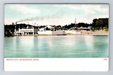 Worcester MA-Massachusetts, White City Scenic View, Antique, Vintage Postcard picture