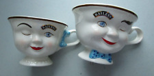 Baileys 2 Pc Coffee Set His and Hers Two Cups Yum Yum 1996 Ltd Edition picture