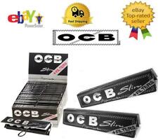 OCB Premium Black King Size Slim Rolling Papers Plus Filter Tips 32 Booklets  picture