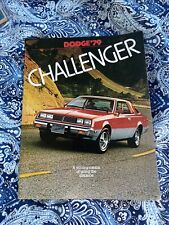 Original 1979 Dodge Challenger Sales Brochure 79 picture