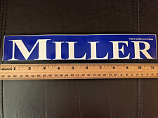 Miller Political Bumper Sticker Decal For US Senate Sign Car Blue Election picture