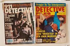 DETECTIVE FILES 1982 JULY & 911 DETECTIVE 1981 MARCH (lot of 2) Rough Shape PULP picture