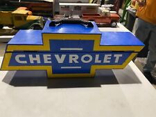 Vintage Chevrolet Bowtie Goboxes Metal Toolbox picture