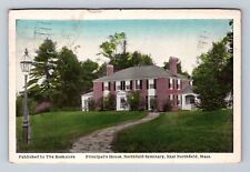 East Northfield MA-Massachusetts, Northfield Seminary, Vintage c1942 Postcard picture