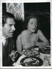 1954 Press Photo Sarah Churchill and Tony Beauchamps at Ciro's in Hollywood. picture