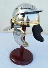 Ancient Roman Centurion Trooper Helmet With Wooden Stand Medieval HALLOWEEN GIFT picture