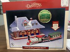 Vtg 1993 Lemax Dickensvale Santa Express Train Station Ltd Edition Box Hills Exc picture