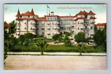 Los Angeles CA-California, California Hospital, Antique Vintage Postcard picture