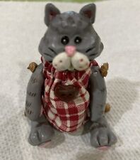 Vintage Russ Berrie & Co. Cat With Heart Jointed Mini 13932 picture