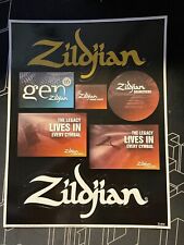 Zildjian Drum Decal Stickers sheet, Music, Cymbals picture