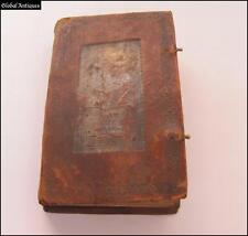 1820s IMPERIAL RUSSIA ANTIQUE LEATHER COVER CHURCH BOOK  picture