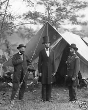Abraham Lincoln with Pinkerton Civil War 8 x 10 Photo Photgraph Picture fh3 picture