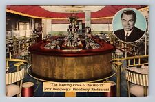 New York City NY-Jack Dempsey's Broadway Restaurant, Advertise Vintage Postcard picture