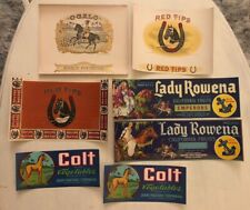 Vintage Cigar and Can Labels-Lot Of 7 picture