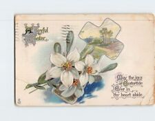 Postcard A Joyful Easter Flower Art Print Embossed Card picture