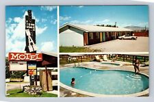 Cody WY-Wyoming, Lazy A Motel Advertising, Vintage Souvenir Postcard picture