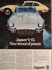 1973 Esquire Original Art Ad Advertisement New Breed of Power: JAGUAR V-12 picture