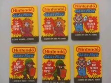 Nintendo Game Pack Trading Cards 1989 Lot Of 6 Packs Mario Princess Link picture