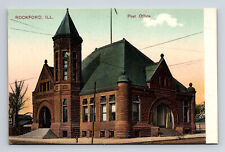 Rockford Illinois IL Post Office PCK Series Postcard picture