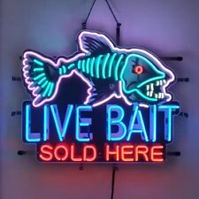 New Live Bait Sold Here HD ViVid Neon Sign 24