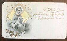 Antique 1919 RELIGIOUS/SPIRITUAL CARD PRINT made in Italy picture