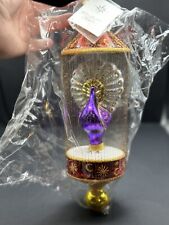 VTG Christopher Radko GILDED CAGE Wired Peacock Ornament 93-406-2 NWT picture