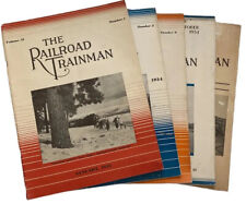 Vtg 1930s Railroad TrainMan magazine Lot Train locomotives Booklet History Ads picture