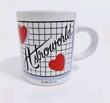Vintage Astroworld Theme Park Houston Ceramic Mini Mug Coffee 1985 Retro Hearts picture
